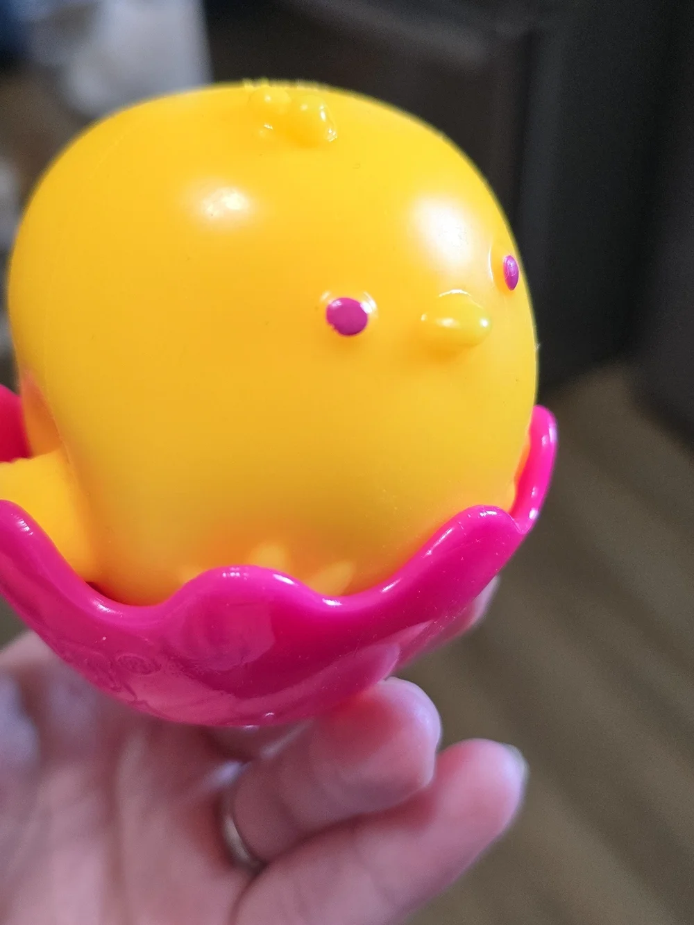 Chicka DeeDoos Squeeze Toy - Yellow & Pink